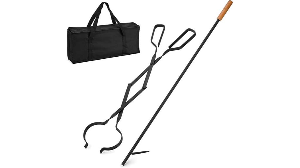fireplace tools with carrying case