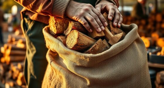 firewood bagging for markets