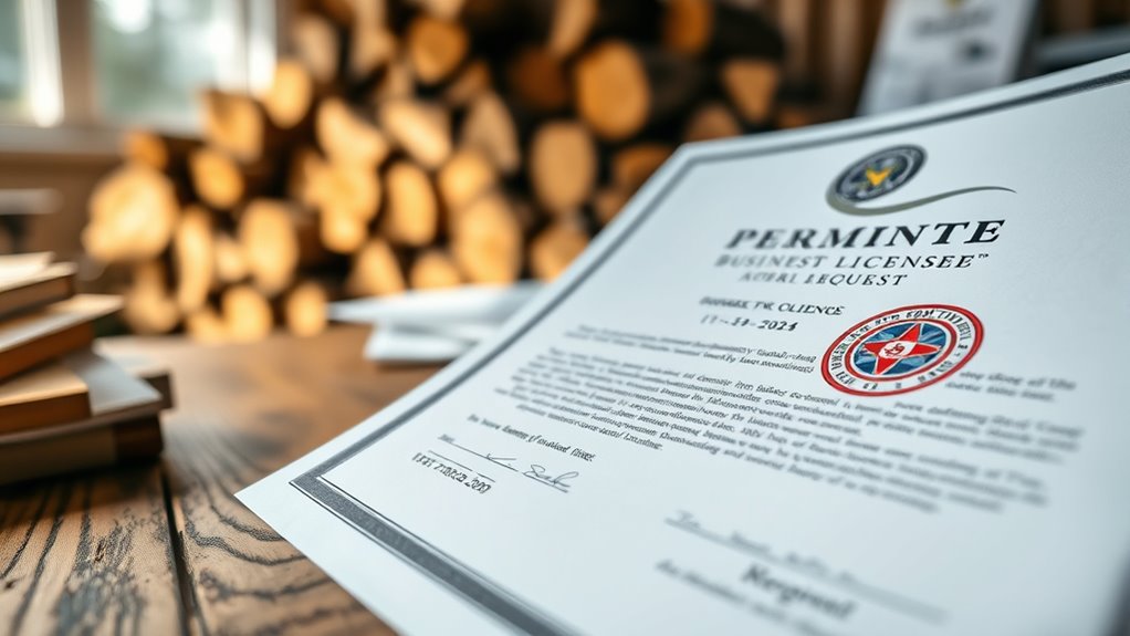 firewood handling permits needed