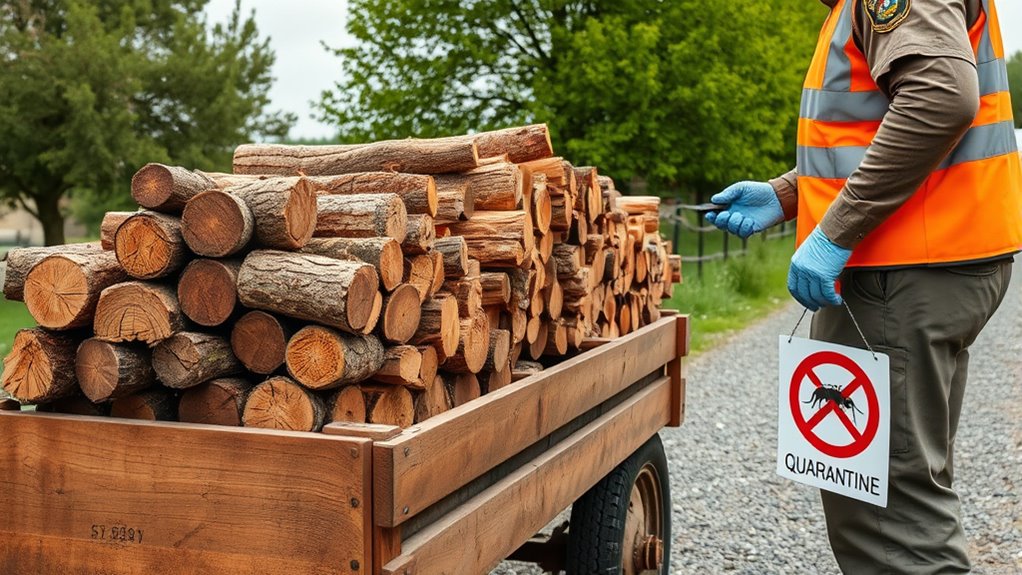 firewood quarantine pests transportation