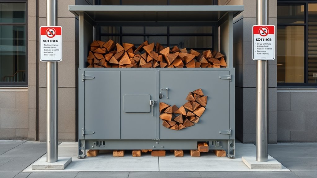 firewood storage safety tips