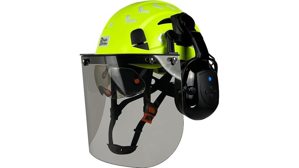 forestry safety helmet with bluetooth