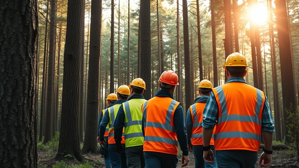 forestry safety reflective vests