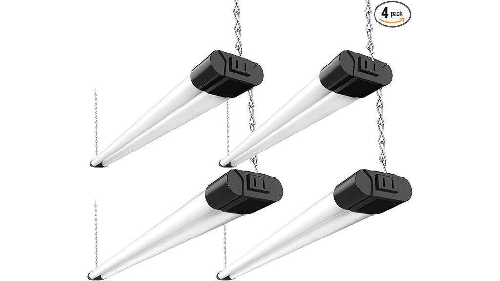 four pack led shop lights