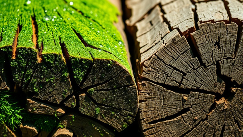 fresh versus aged timber