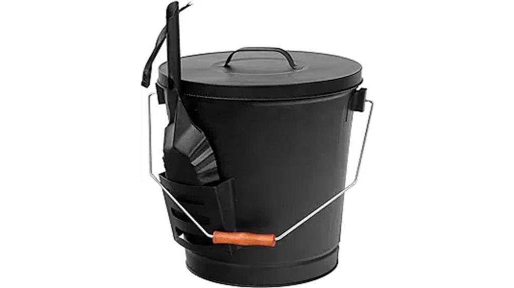 galvanized ash bucket set
