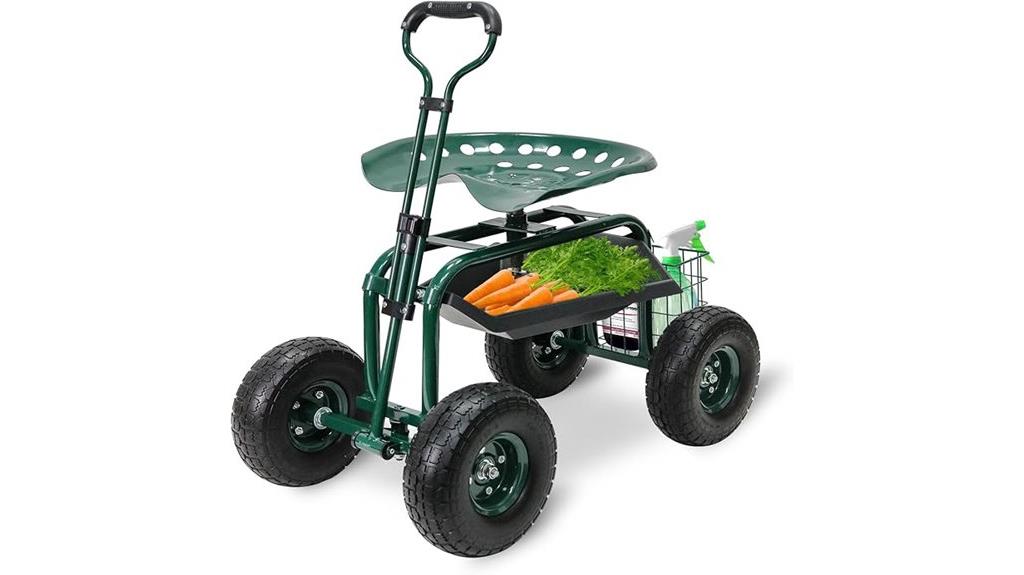 garden cart with seat