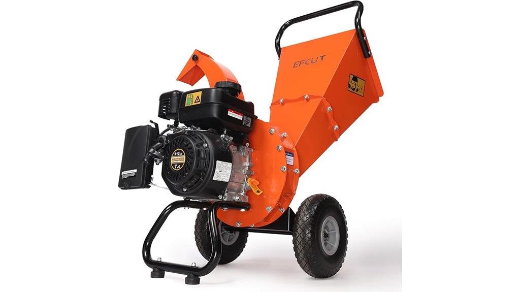 gas powered wood chipper