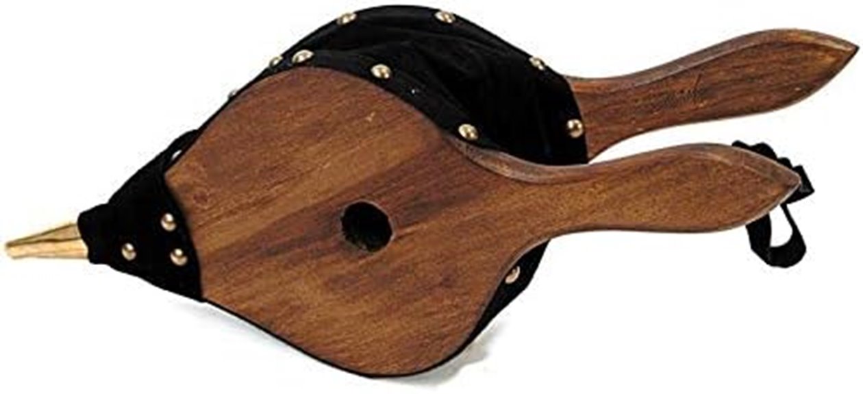 handcrafted leather fire bellows