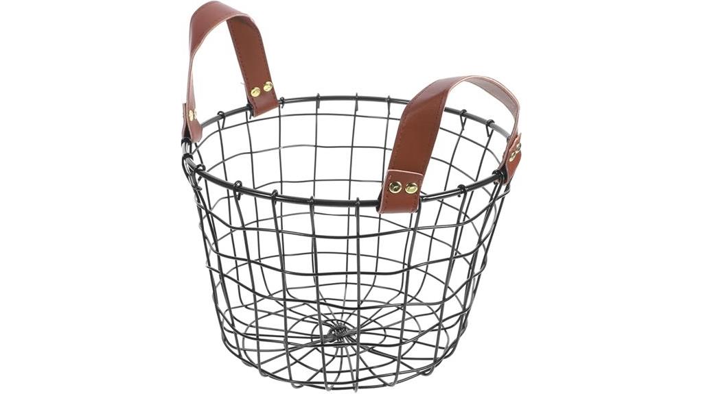 handle equipped fireplace log basket