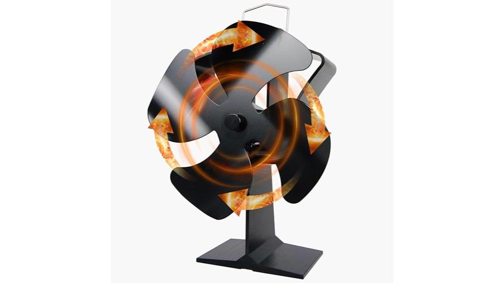 heat powered stove fan