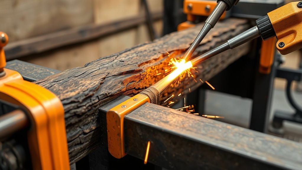 heat pressure straighten beam