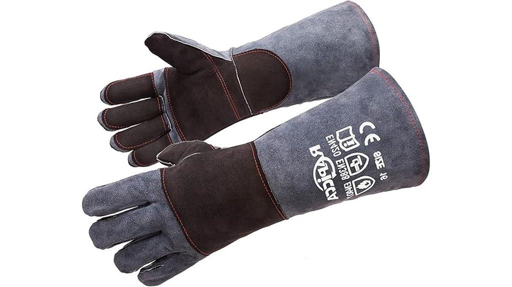 heat resistant leather gloves