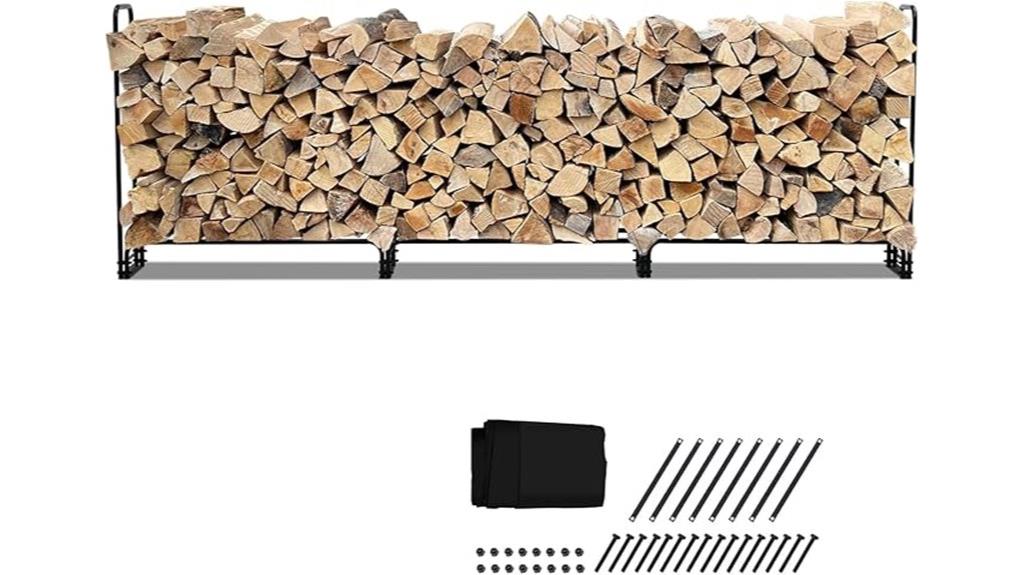 heavy duty 12 ft wood rack