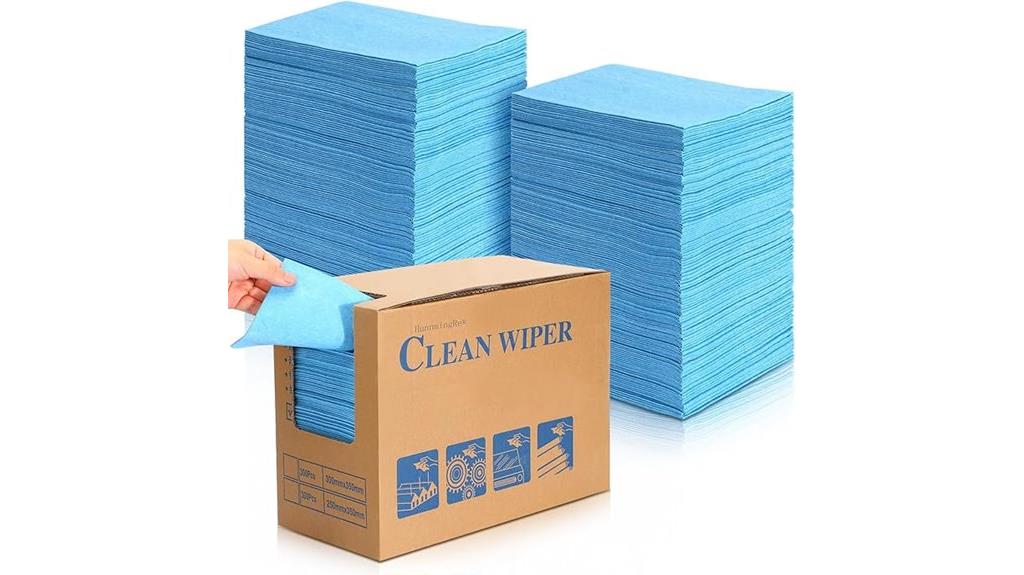 heavy duty absorbent blue towels