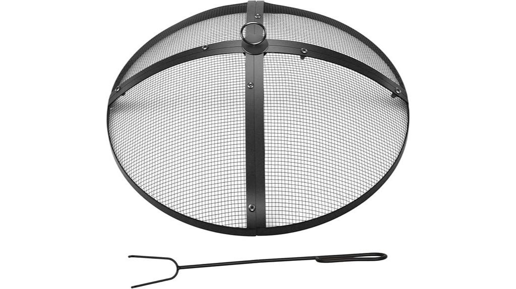 heavy duty fire pit screen