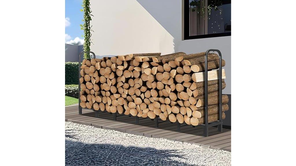 heavy duty firewood rack