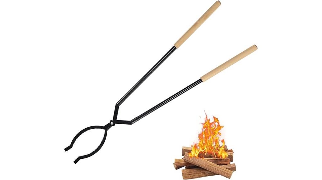 heavy duty firewood tongs