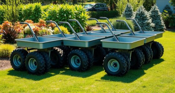 heavy duty garden carts with large tires