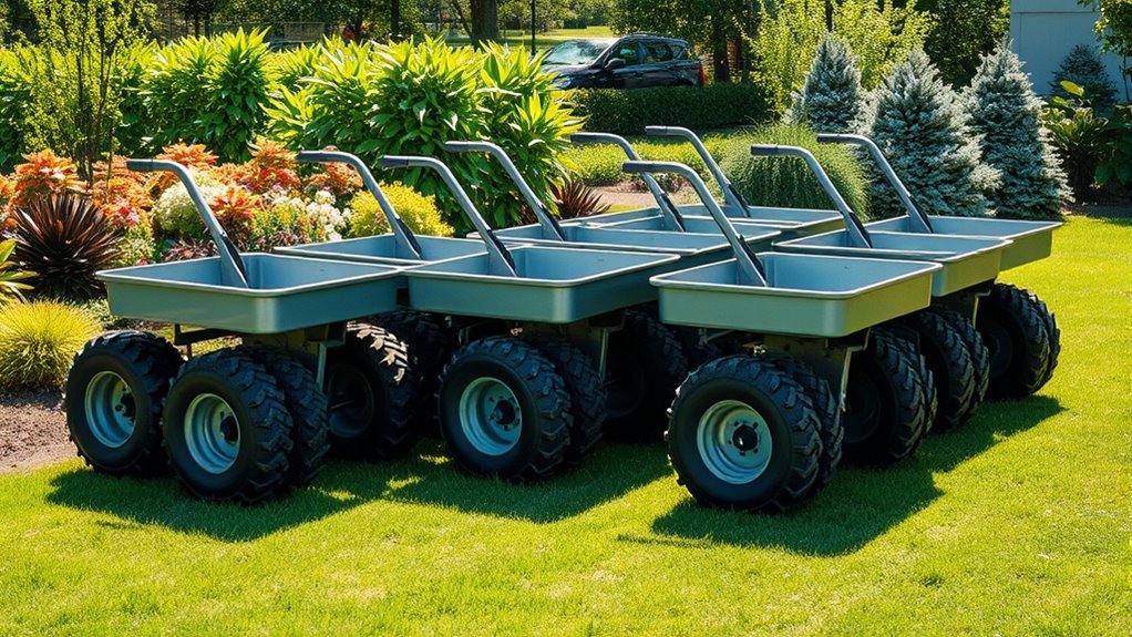heavy duty garden carts with large tires