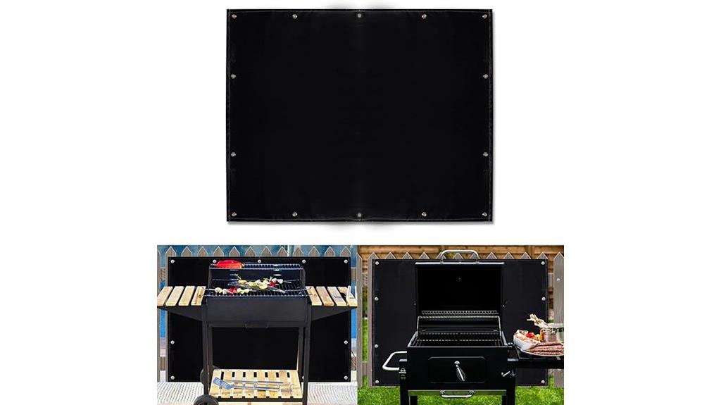 heavy duty grill fire shield