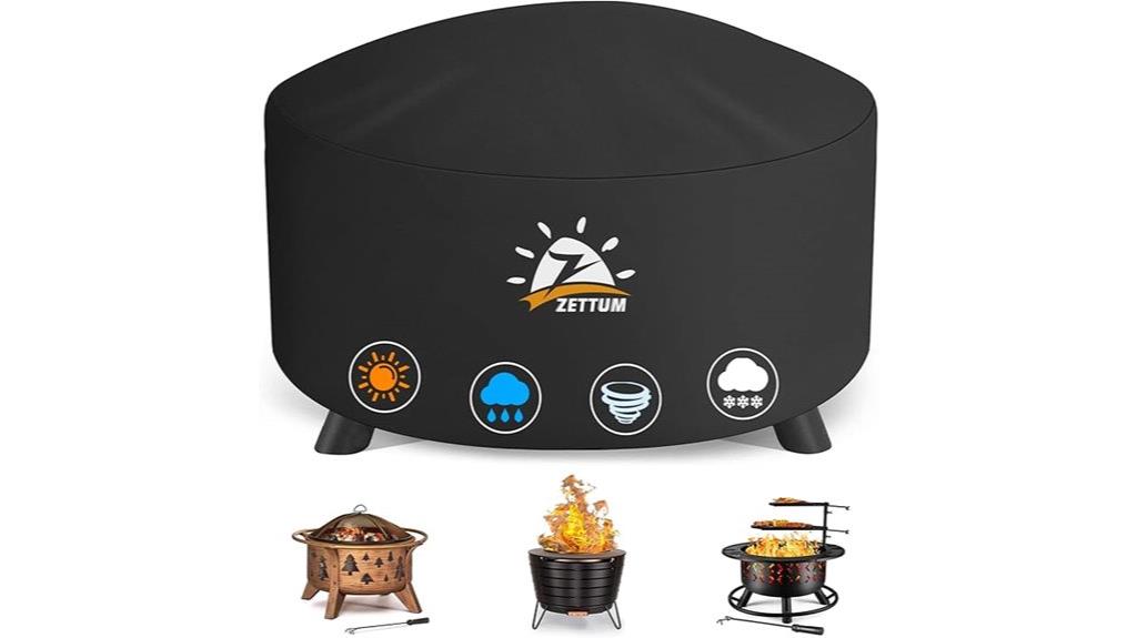 heavy duty round fire cover