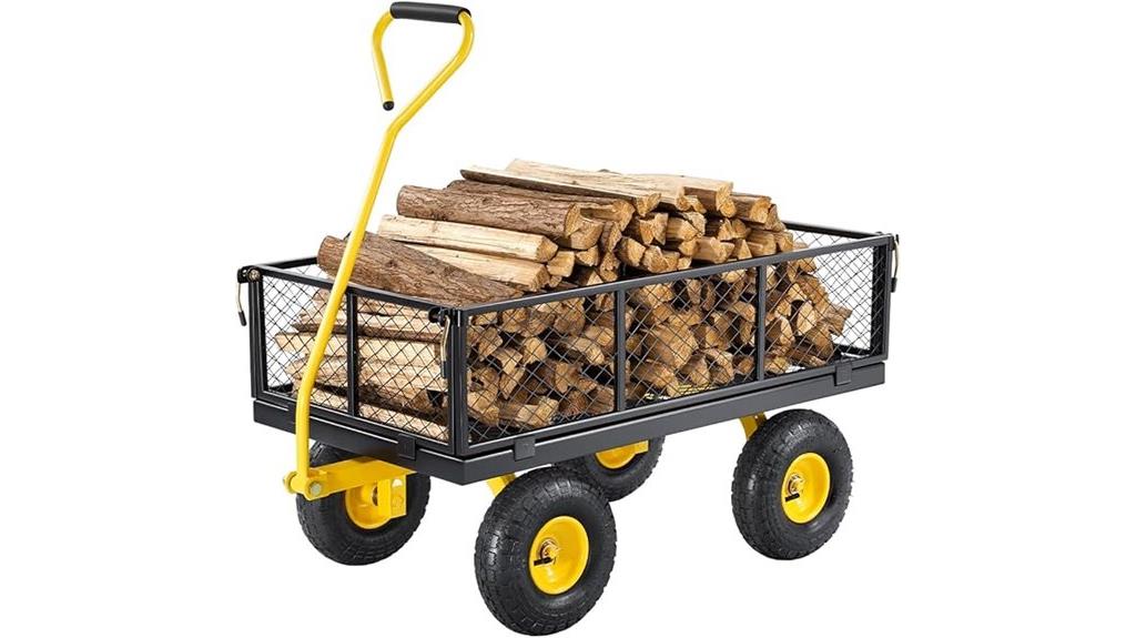 heavy duty steel garden cart