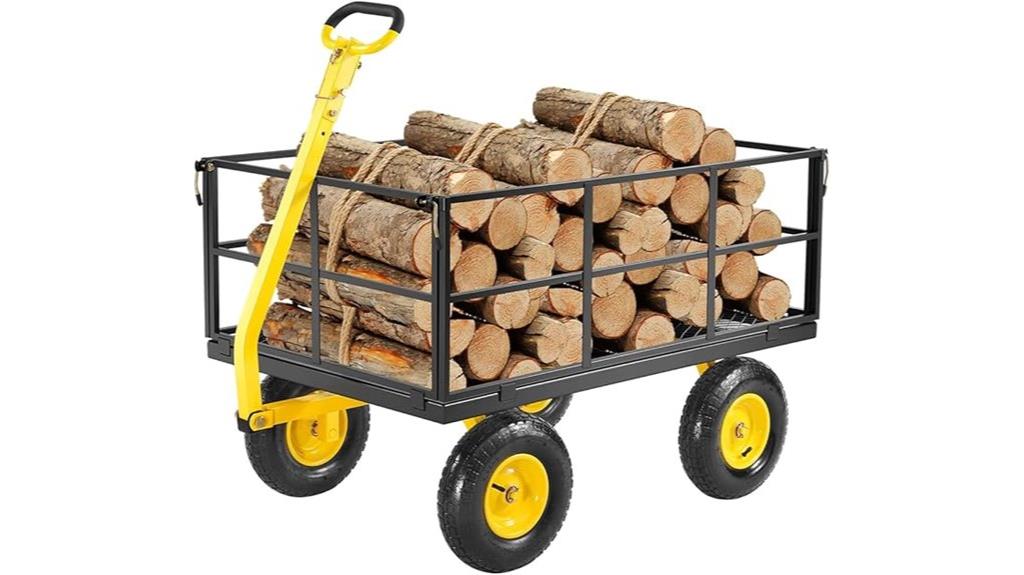 heavy duty steel garden cart