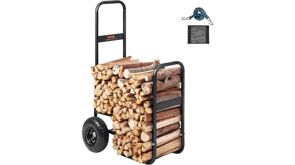 heavy duty steel log cart