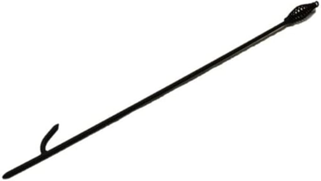 heavy steel black poker