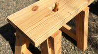 homemade firewood splitting stand