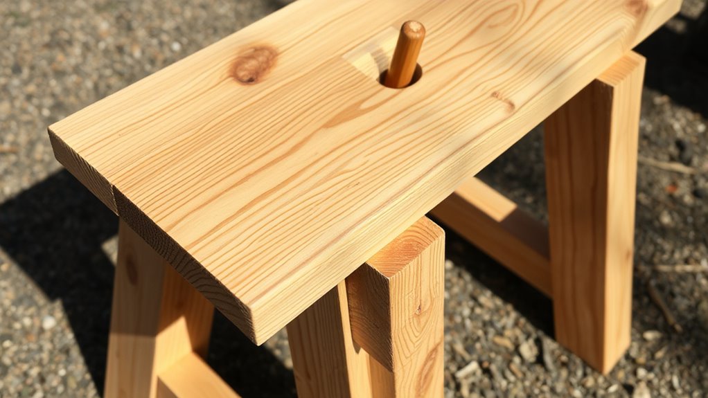 homemade firewood splitting stand