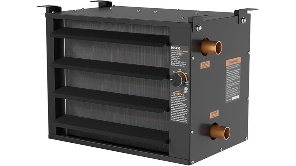 hydronic 50k btu heater