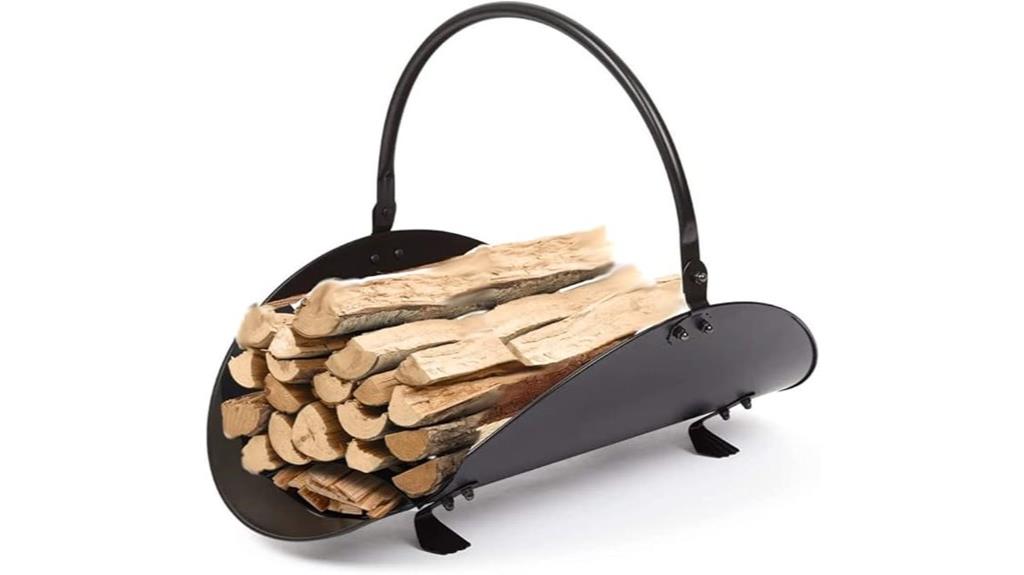 indoor firewood storage basket