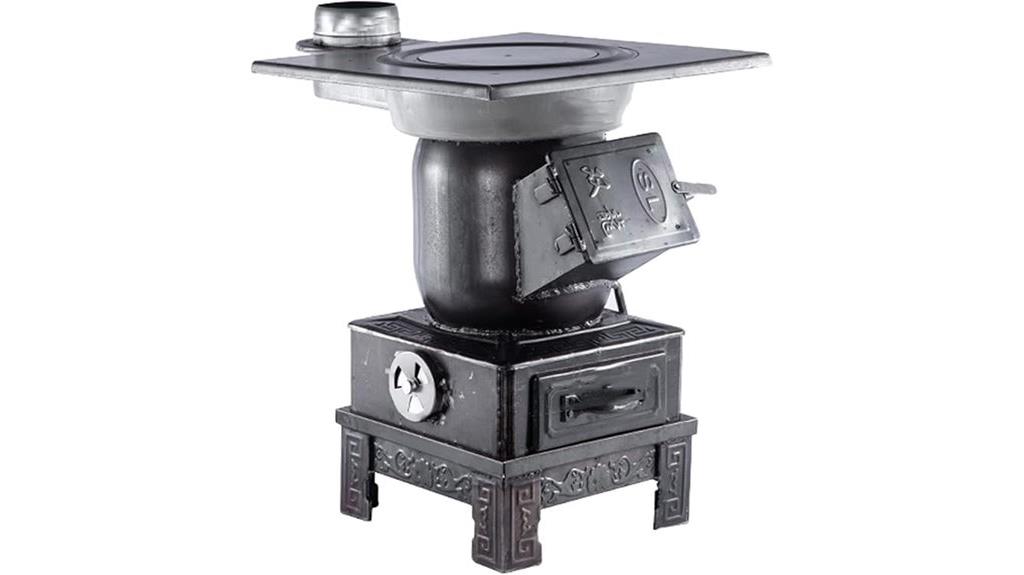 indoor wood stove heating