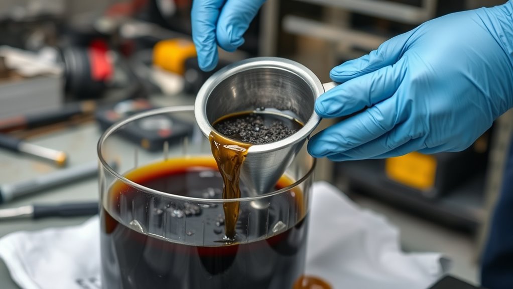 inspect hydraulic fluid quality