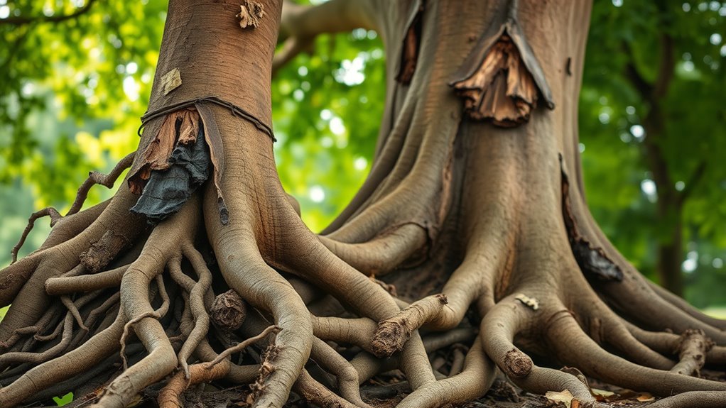 inspect roots and soil