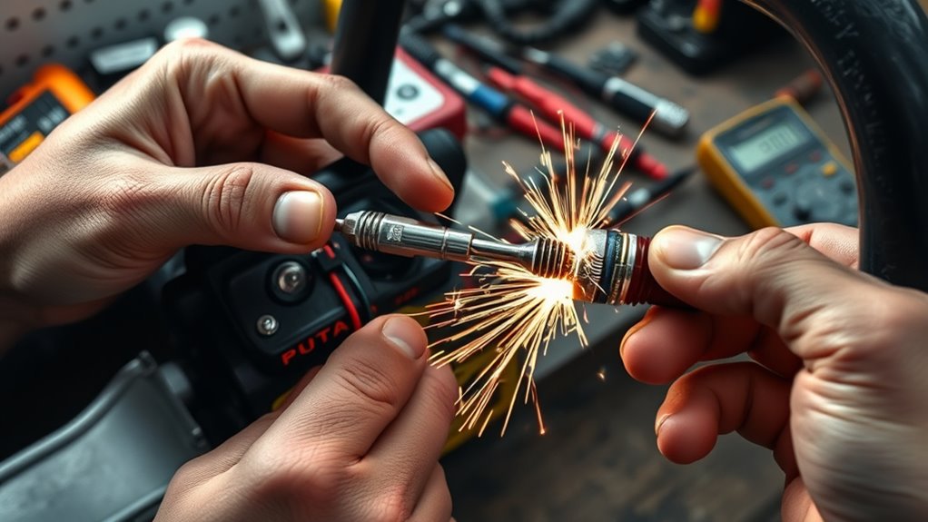 inspect spark plug and coil