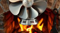 install heat powered stove fan