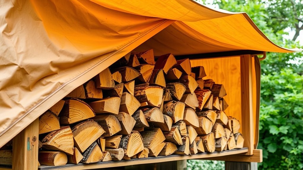 keep firewood dry and ventilated