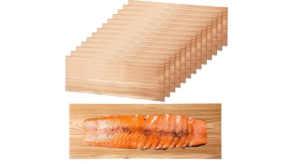 large cedar salmon plank set
