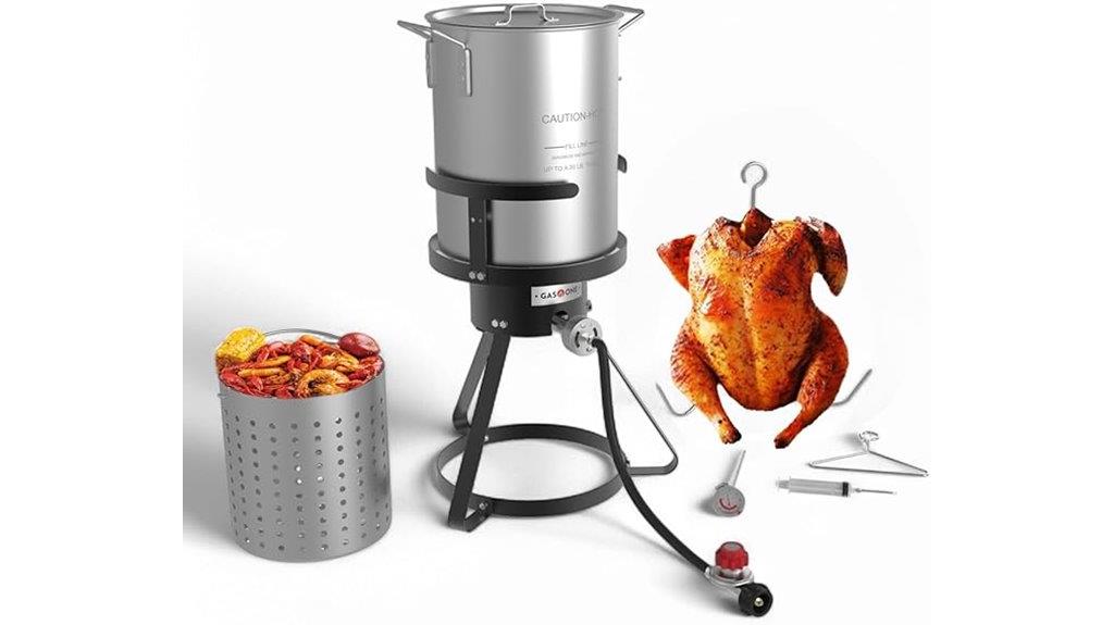 large seafood and turkey fryer