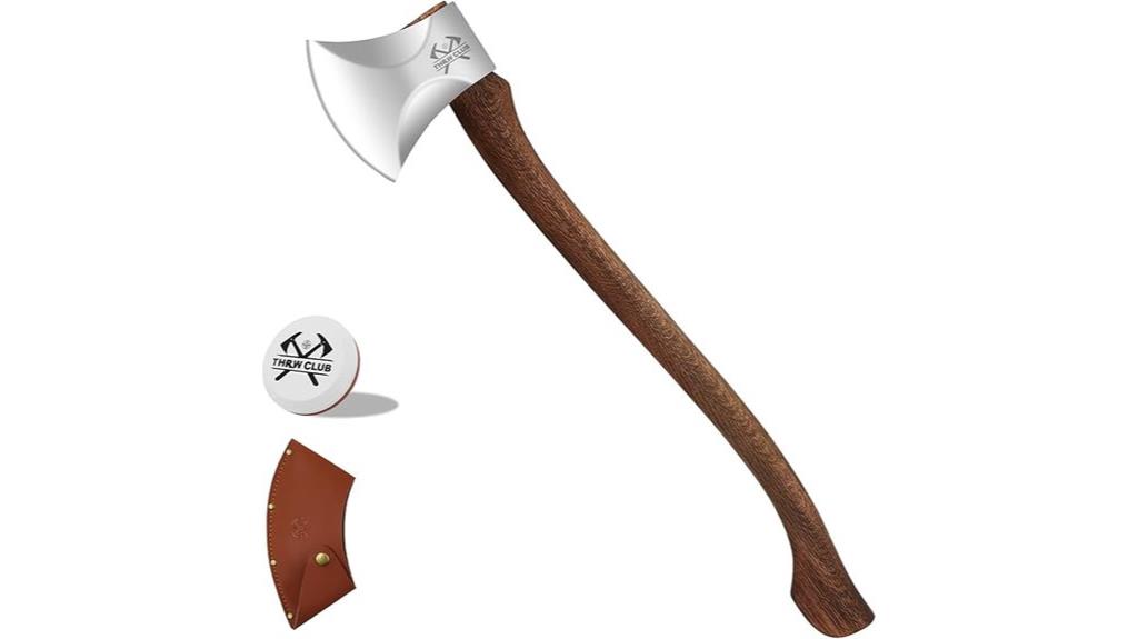 large wooden splitting axe