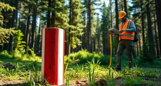 legal timber boundary marking