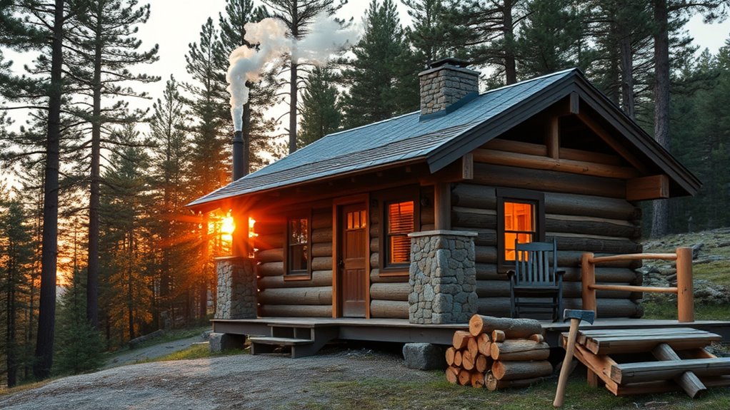 living off grid with wood