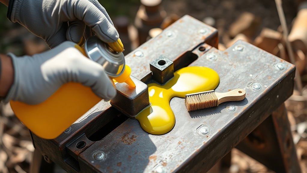 lubricate moving parts regularly