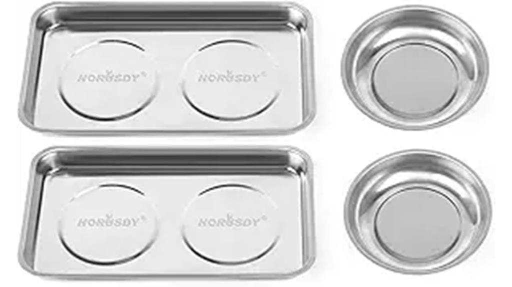 magnetic 4 piece parts tray