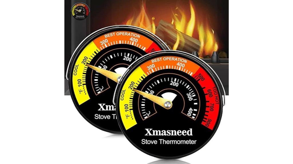 magnetic wood stove thermometer