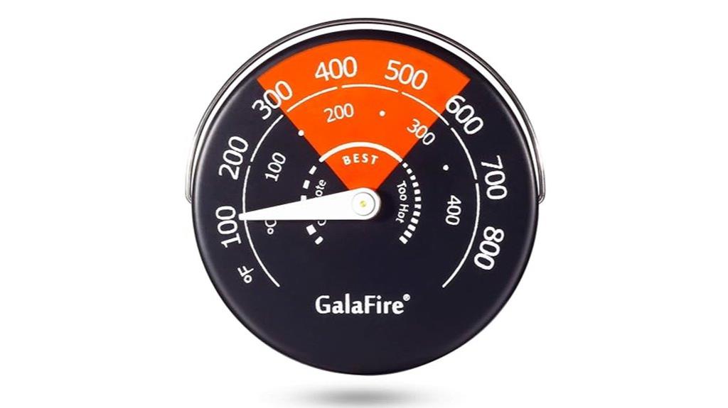 magnetic wood stove thermometer