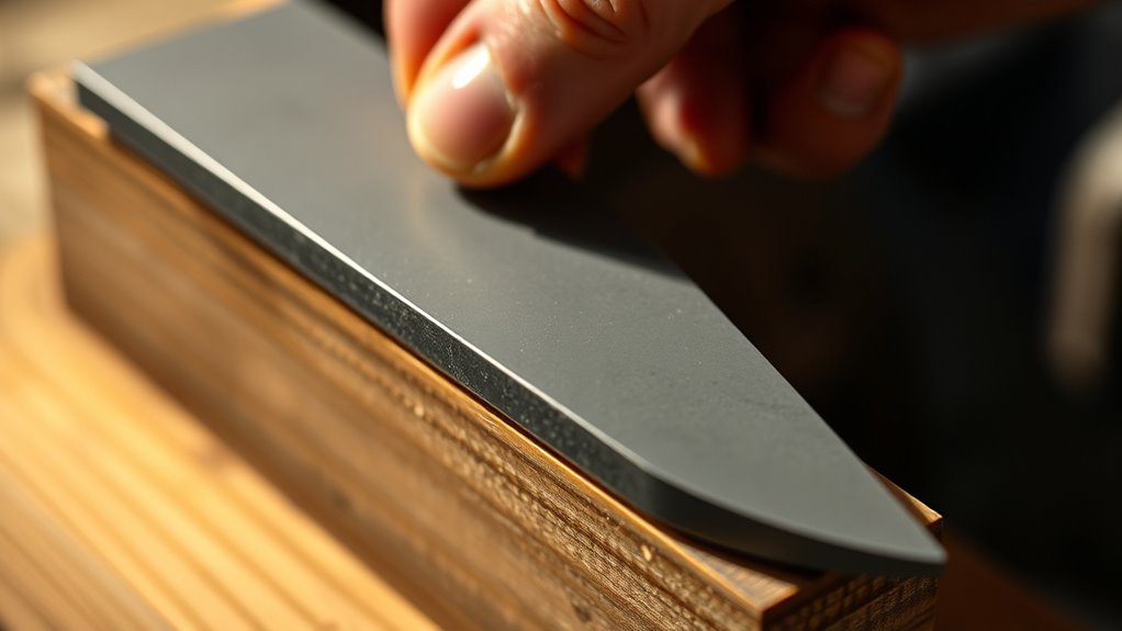 maintain consistent sharpening angle